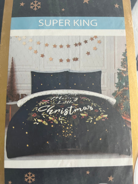 Sleepdown Christmas Super King Duvet Cover & 2 Pillowcases