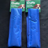 Crufts bundle of 2 cooling dog collars for large dogs