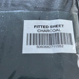 Super king  size charcoal fitted sheets bundle of 2 Fitted sheets cotton