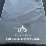 Percale king size fitted sheets Black bundle of 2 sheets cotton