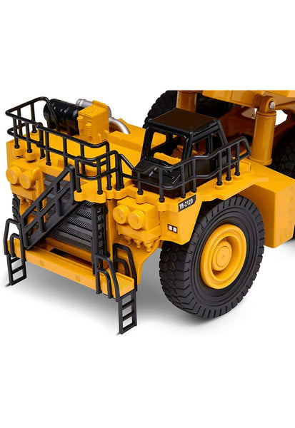 Top Race Quality Diecast Models Heavy Metal Construction Toy Vehicles,1:40 Scale, Dump Truck