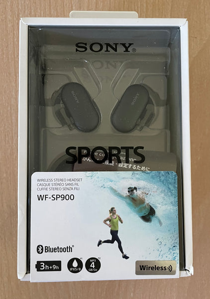 Sony WF-SP900 True Wireless Sports Headphones IPX8 Waterproof In black