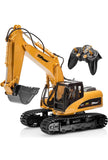 Top Race Remote Control Digger Excavator Fully Functional RC Tractor Remote Control Tractor 15 Channel Professional 1:14 Construction Digger Toys with Lights and Sound for Boys and Girls