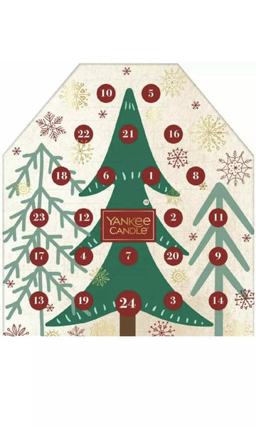 Yankee Candle Advent Calendar - Christmas Tree Design 24 Tealights & 1 Votive