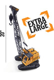 Top Race 12 Channel Rc Remote Control Construction Crane Tractor with Lights and Sounds - for Boys and Girls Ages 3,4,5,6,7 and Up