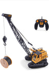 Top Race 12 Channel Rc Remote Control Construction Crane Tractor with Lights and Sounds - for Boys and Girls Ages 3,4,5,6,7 and Up