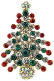 Beautiful Rhinestone Christmas Brooches Bundle of 5  Brooches