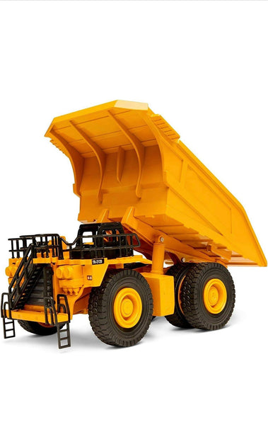 Top Race Quality Diecast Models Heavy Metal Construction Toy Vehicles,1:40 Scale, Dump Truck