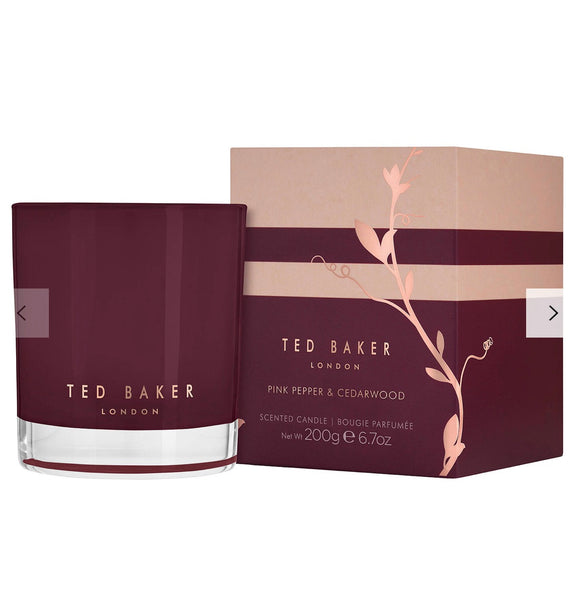 Ted Baker Pink Pepper & Cedarwood Scented Candle